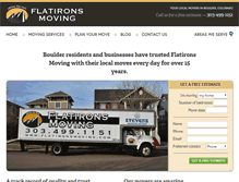 Tablet Screenshot of flatironsmoving.com